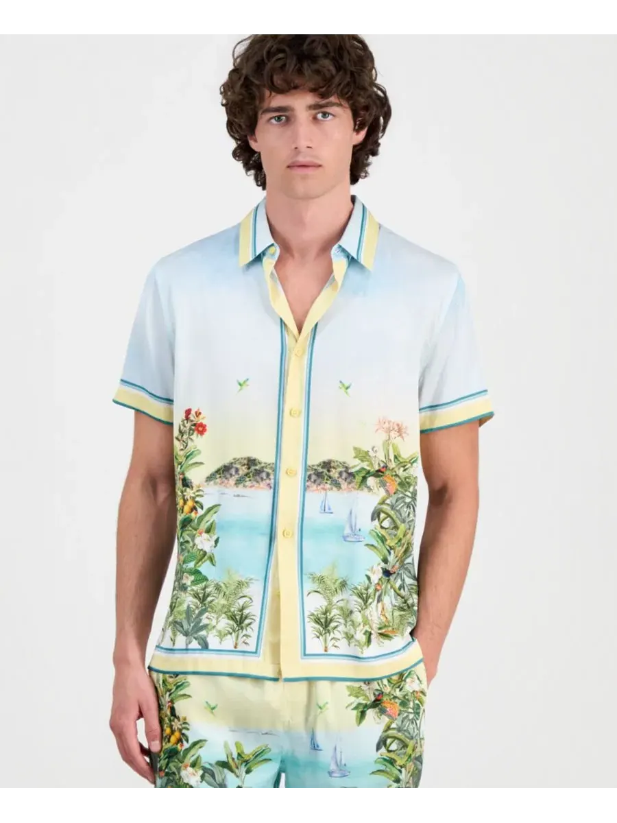 Мужская рубашка на пуговицах Charm Sunset Riviera Guess