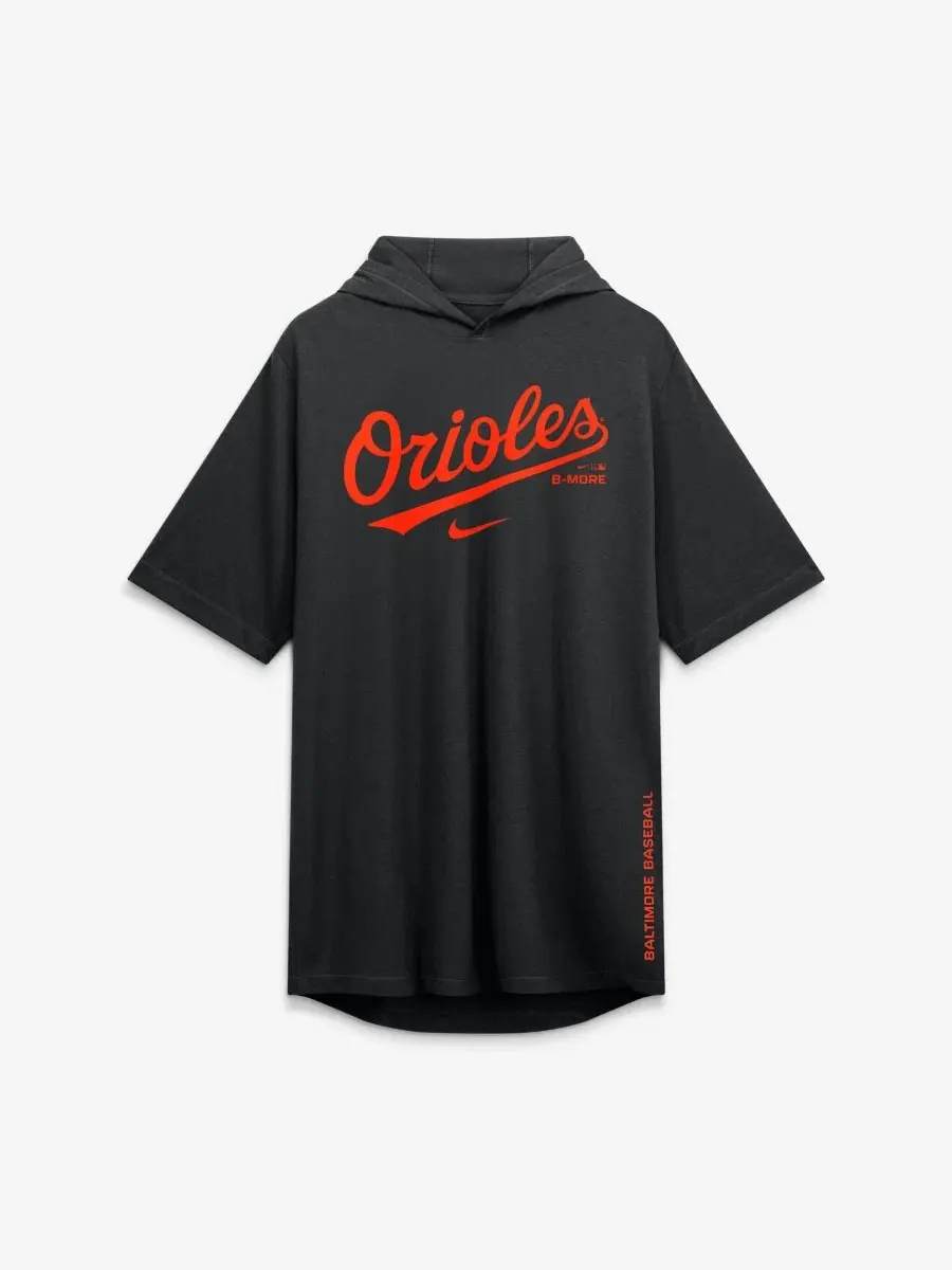 Худи-футболка с капюшоном Arched Wordmark Nike — изображение 2 из 5, черный