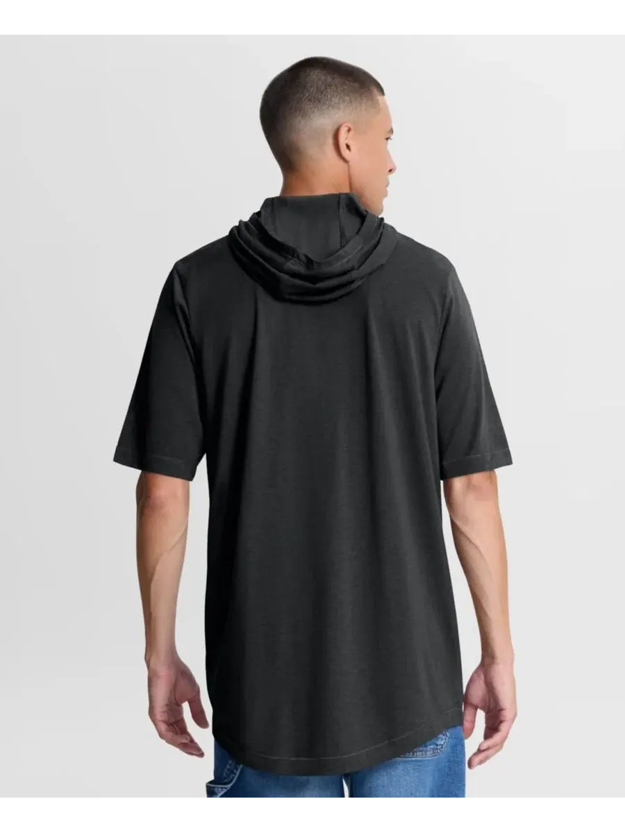 Худи-футболка с капюшоном Arched Wordmark Nike — изображение 4 из 5, черный