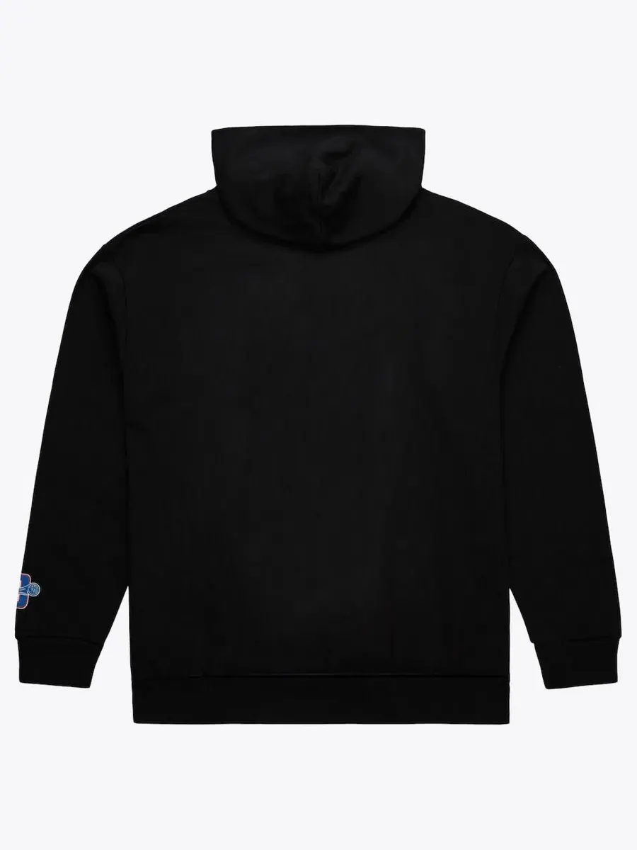 Худи с капюшоном Detroit Pistons Basic Fleece Mitchell & Ness — изображение 2 из 2, черный