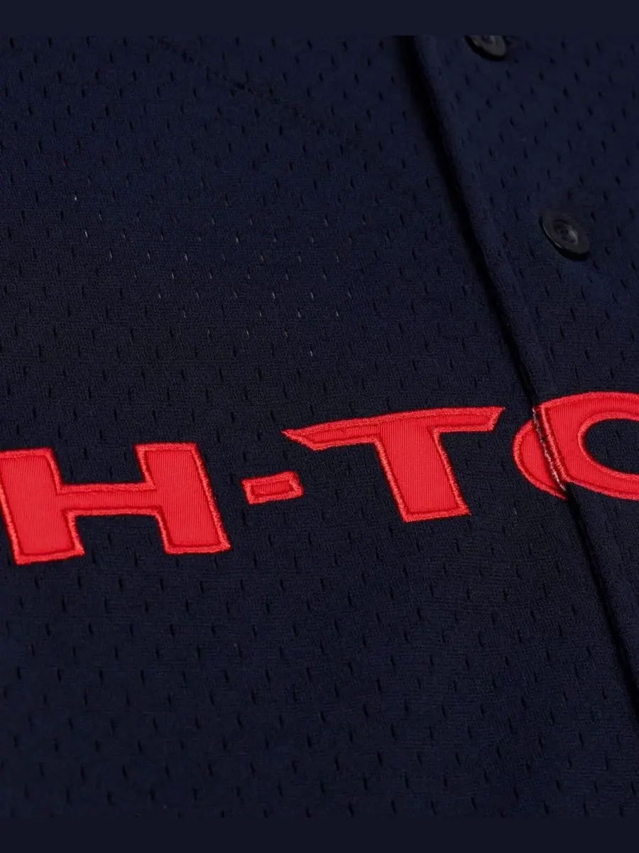 Джерси с принтом Houston Texans Head Coach Mesh Full-Button Fashion Mitchell & Ness — изображение 2 из 4, темно-синий