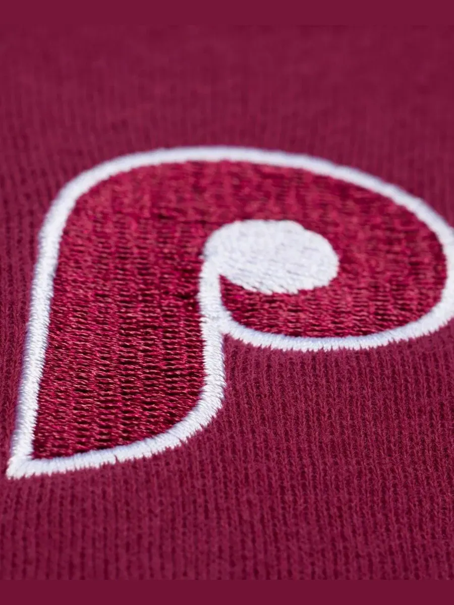 Свитшот Script Philadelphia Phillies Mitchell & Ness — изображение 3 из 4, бордовый