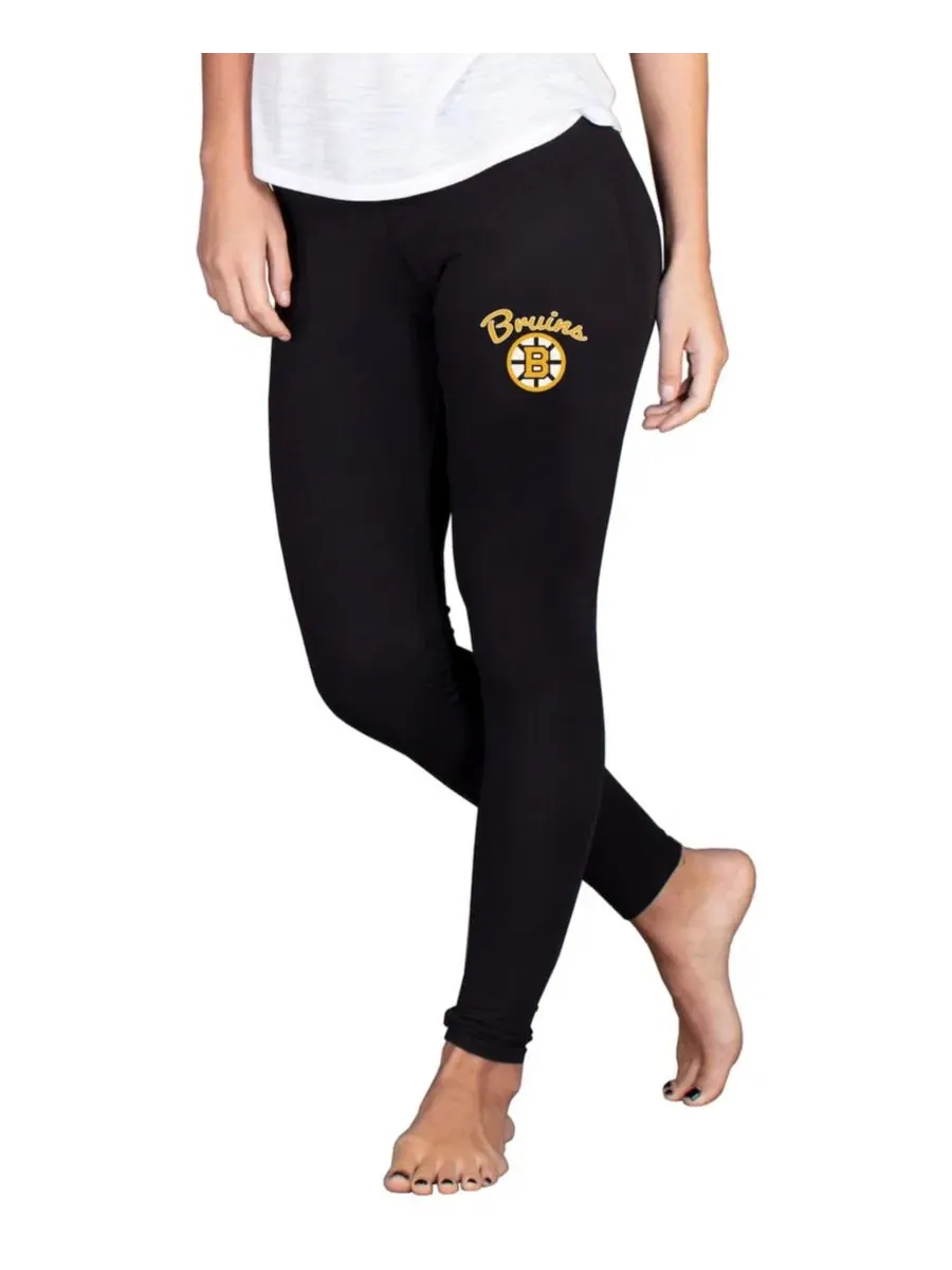 Леггинсы с принтом Fraction Boston Bruins Black Concepts Sport — изображение 1 из 1, черный