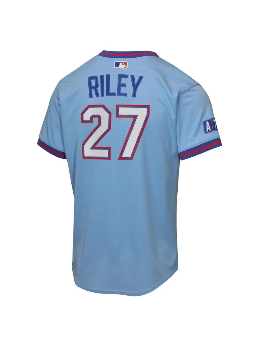 Детская футболка с коротким рукавом Austin Riley Light Blue Atlanta Braves 2026 City Connect — изображение 3 из 3