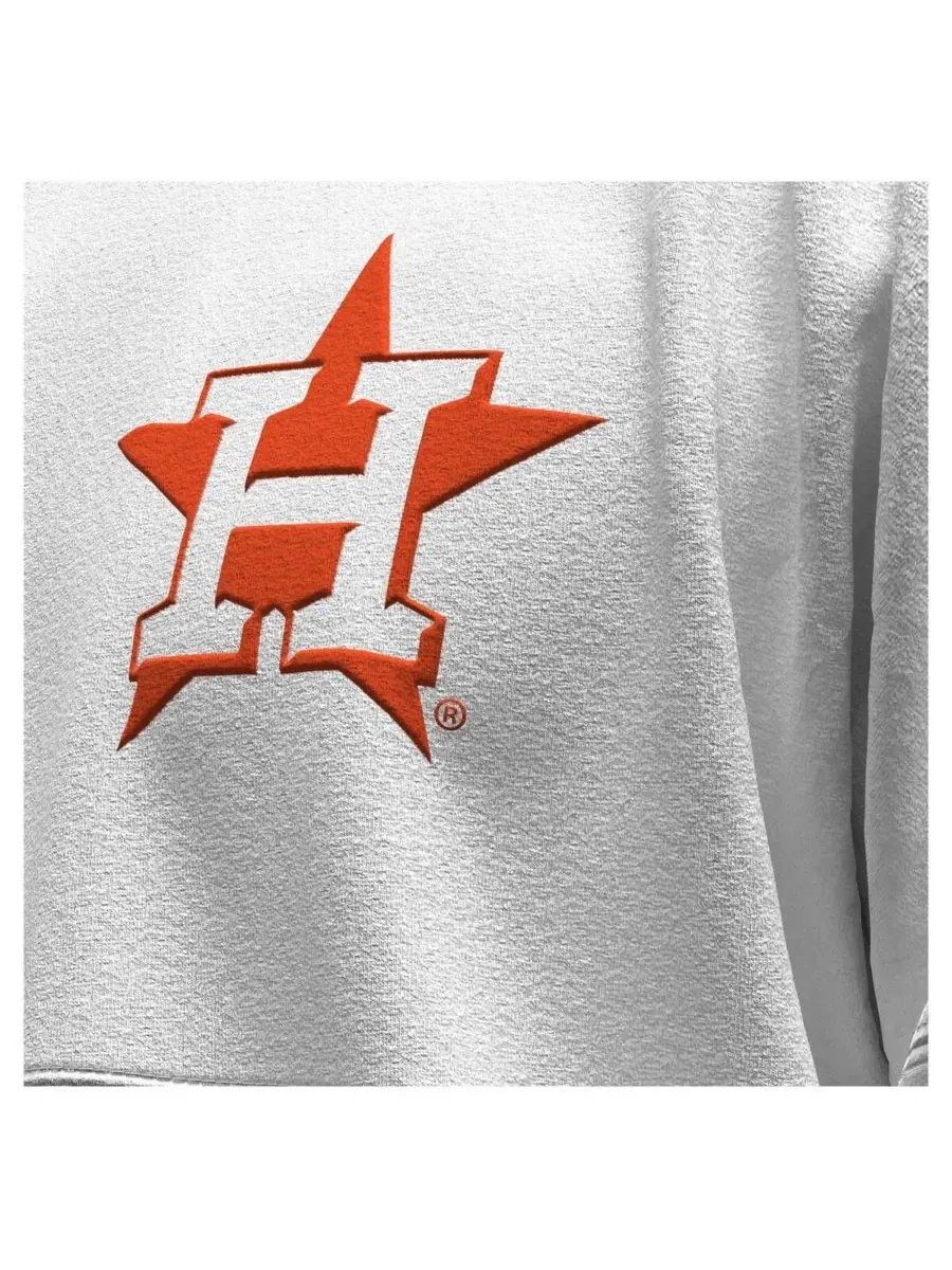 Футболка с длинным рукавом оверсайз с принтом Houston Astros Baseball Stitch Spirit Jersey Fanatics — изображение 4 из 5