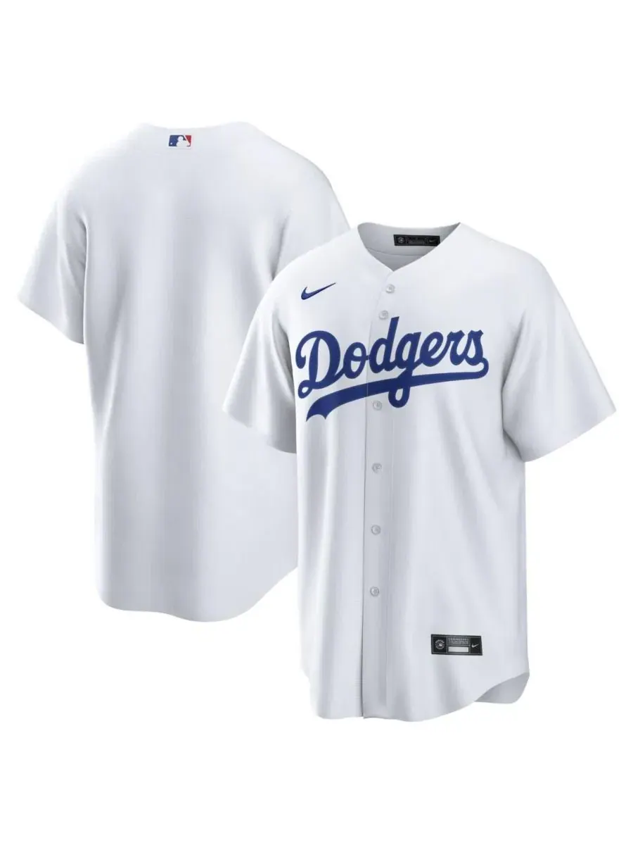 Мужская бейсбольная джерси Los Angeles Dodgers Home Replica Nike — изображение 1 из 5, белый