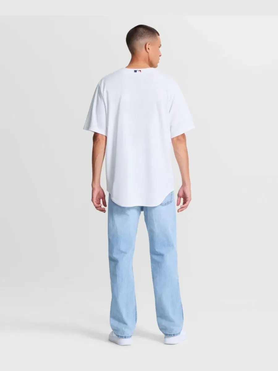 Мужская бейсбольная джерси Los Angeles Dodgers Home Replica Nike — изображение 4 из 5, белый