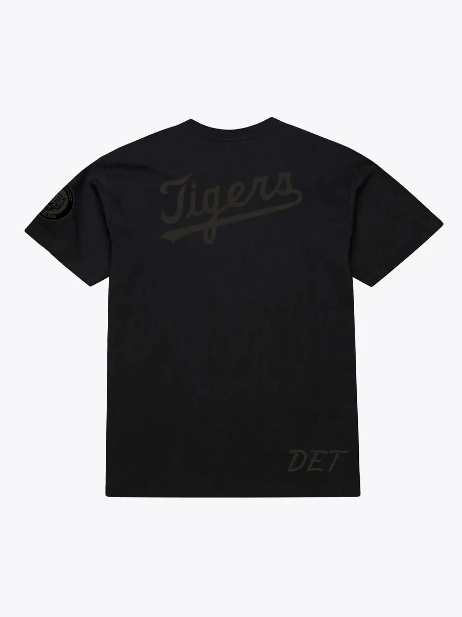 Футболка с длинным рукавом Detroit Tigers Phantom Mitchell & Ness — изображение 2 из 2, черный