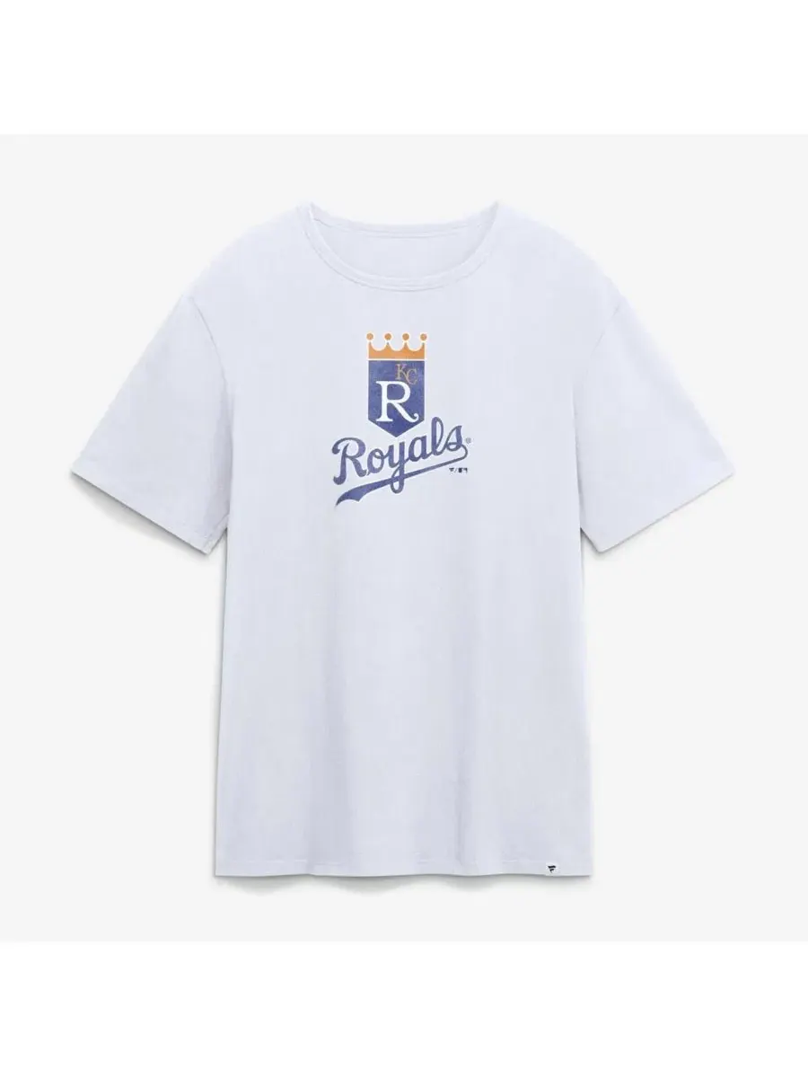 Футболка с принтом Kansas City Royals Vintage Logo Legacy Fanatics — изображение 1 из 2, белый