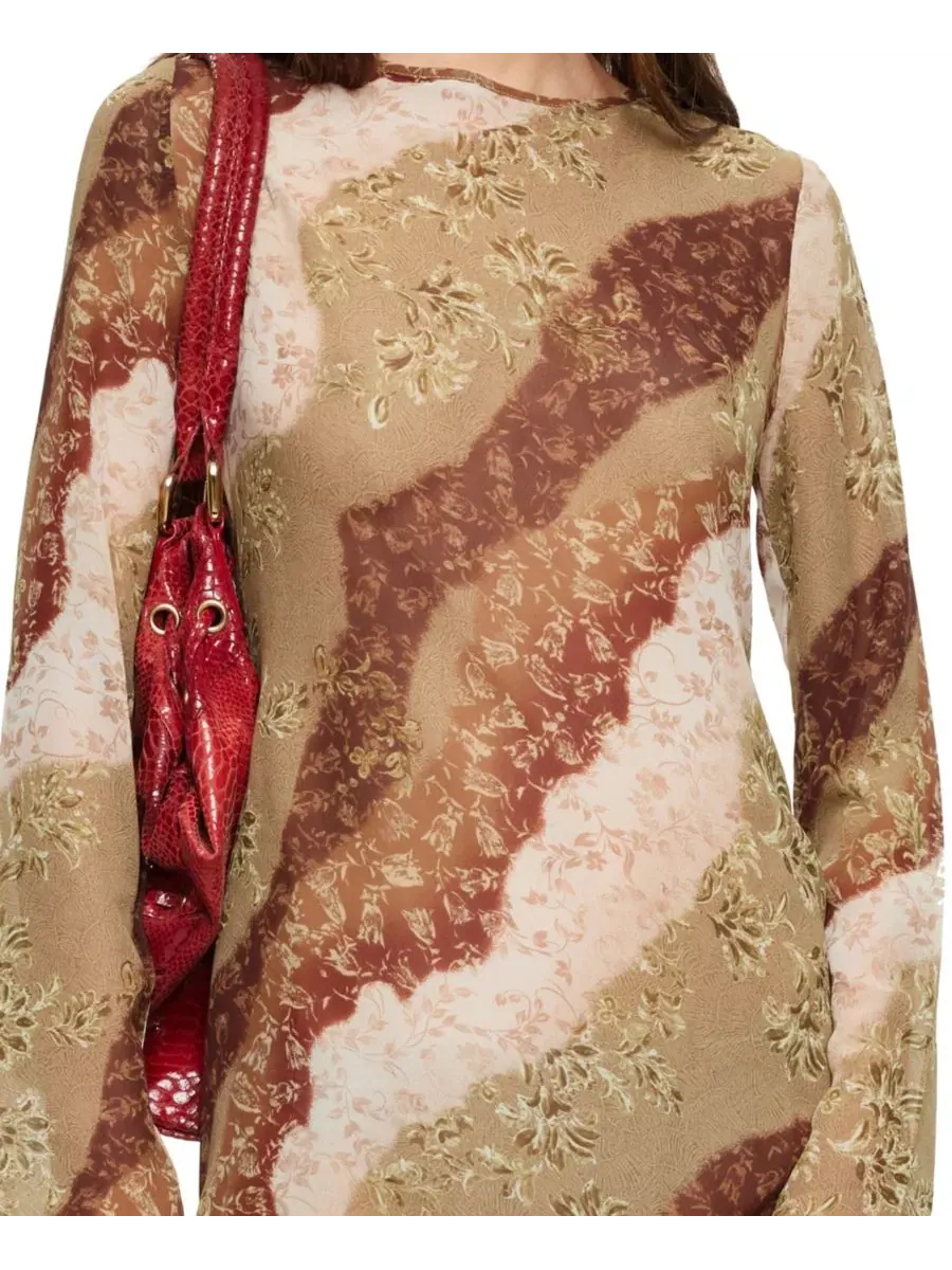 Платье макси с принтом, с завязками на спине Lioness, Vintage Floral — изображение 4 из 5