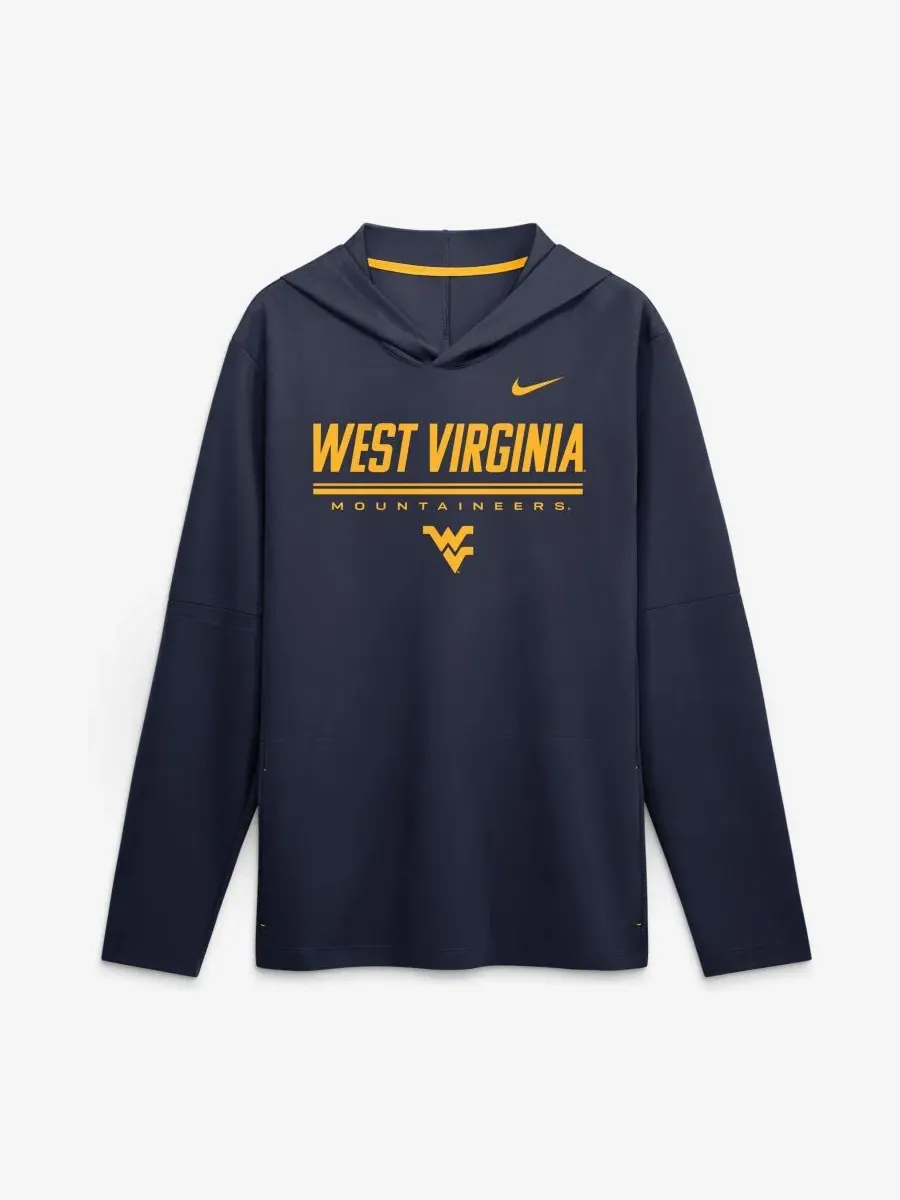 Худи с длинным рукавом с капюшоном 2026 Sideline Lightweight Dri-FIT Nike — изображение 1 из 2, темно-синий золотистый