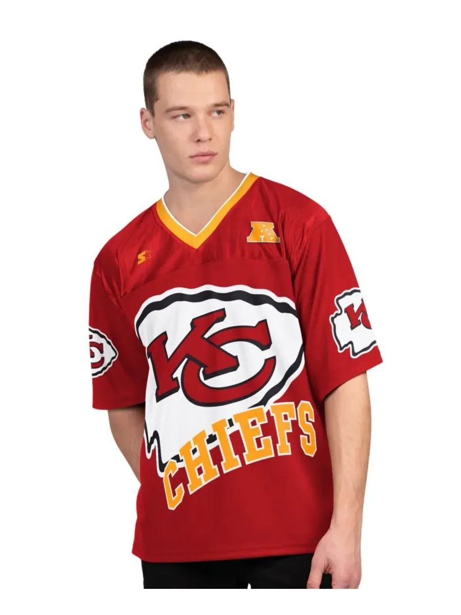 Комплект футболок с длинным и коротким рукавом Kansas City Chiefs Starter — изображение 4 из 5, красный белый