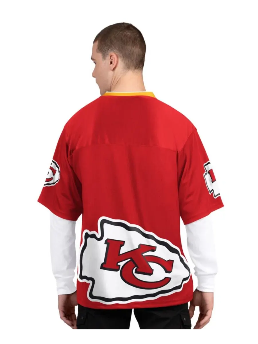 Комплект футболок с длинным и коротким рукавом Kansas City Chiefs Starter — изображение 5 из 5, красный белый