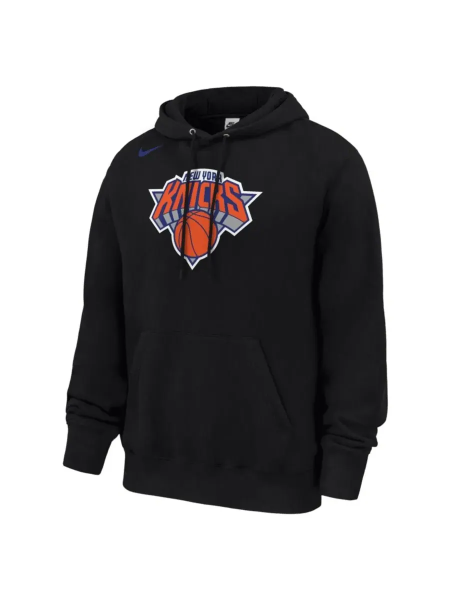 Худи Club Fleece с принтом New York Knicks Nike — изображение 1 из 1, черный