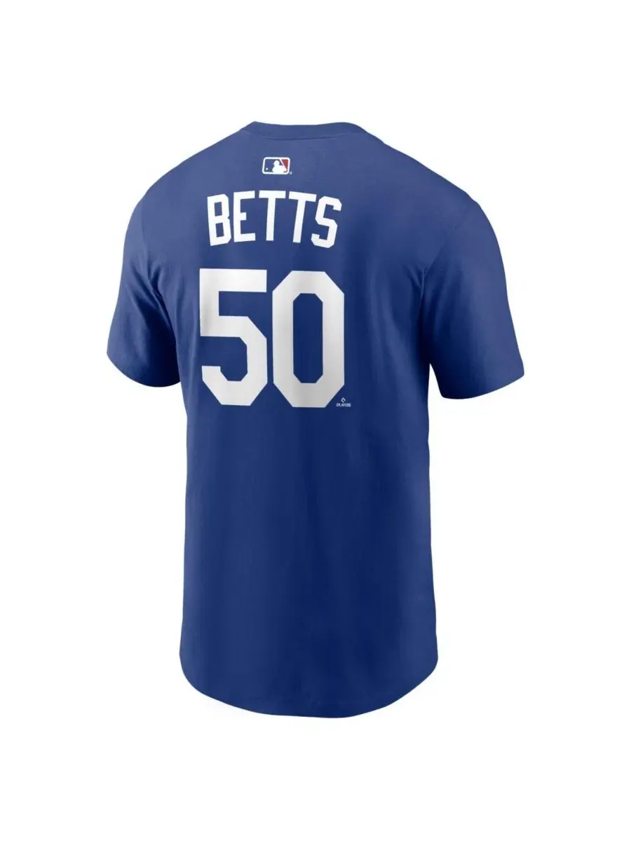 Футболка с принтом Mookie Betts Alternate Nike — изображение 3 из 3, королевский
