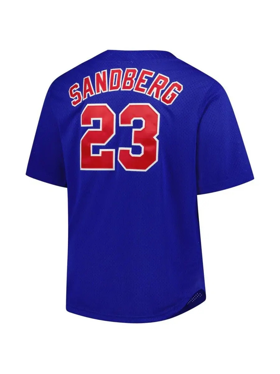 Бейсбольная джерси с длинным рукавом Ryne Sandberg Mitchell & Ness — изображение 3 из 3, королевский