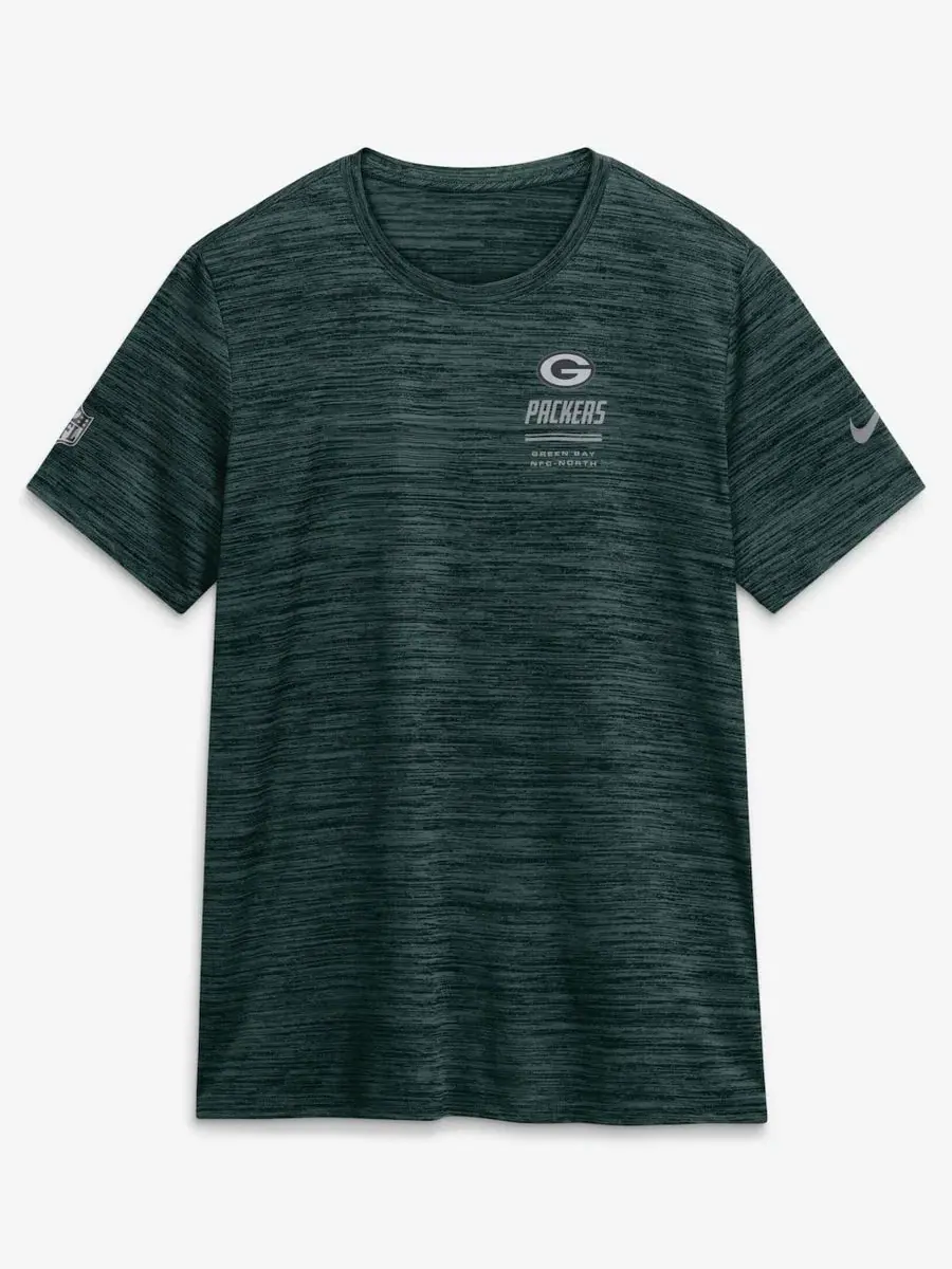 Футболка с длинным рукавом Nike Sideline Velocity Dri-FIT — изображение 2 из 5, зеленый