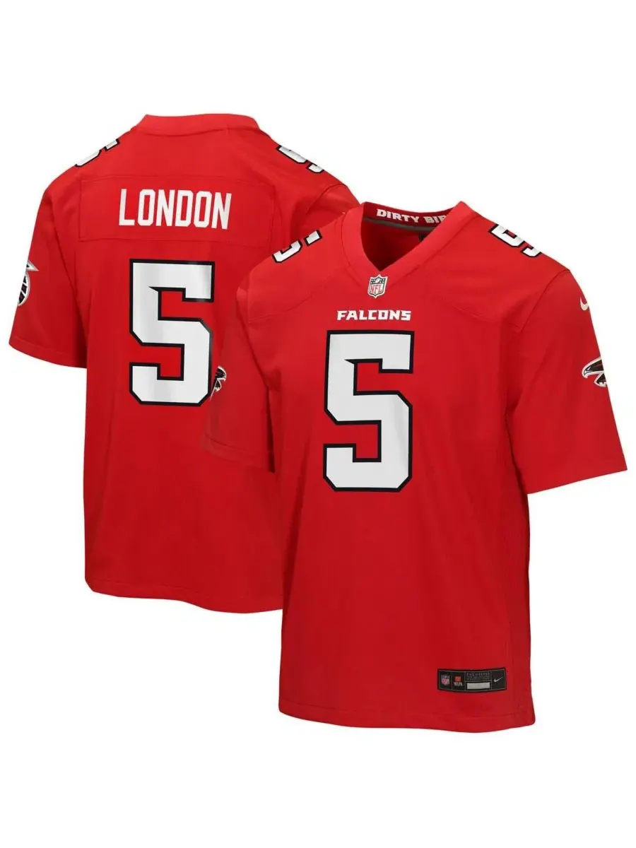 Детская футболка Nike Drake London Red Atlanta Falcons Game Jersey — изображение 1 из 3, красный