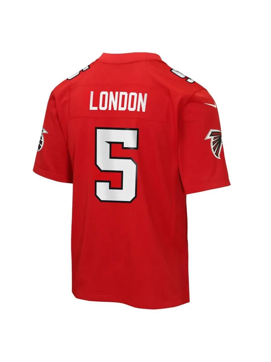 Детская футболка Nike Drake London Red Atlanta Falcons Game Jersey — изображение 3 из 3, красный
