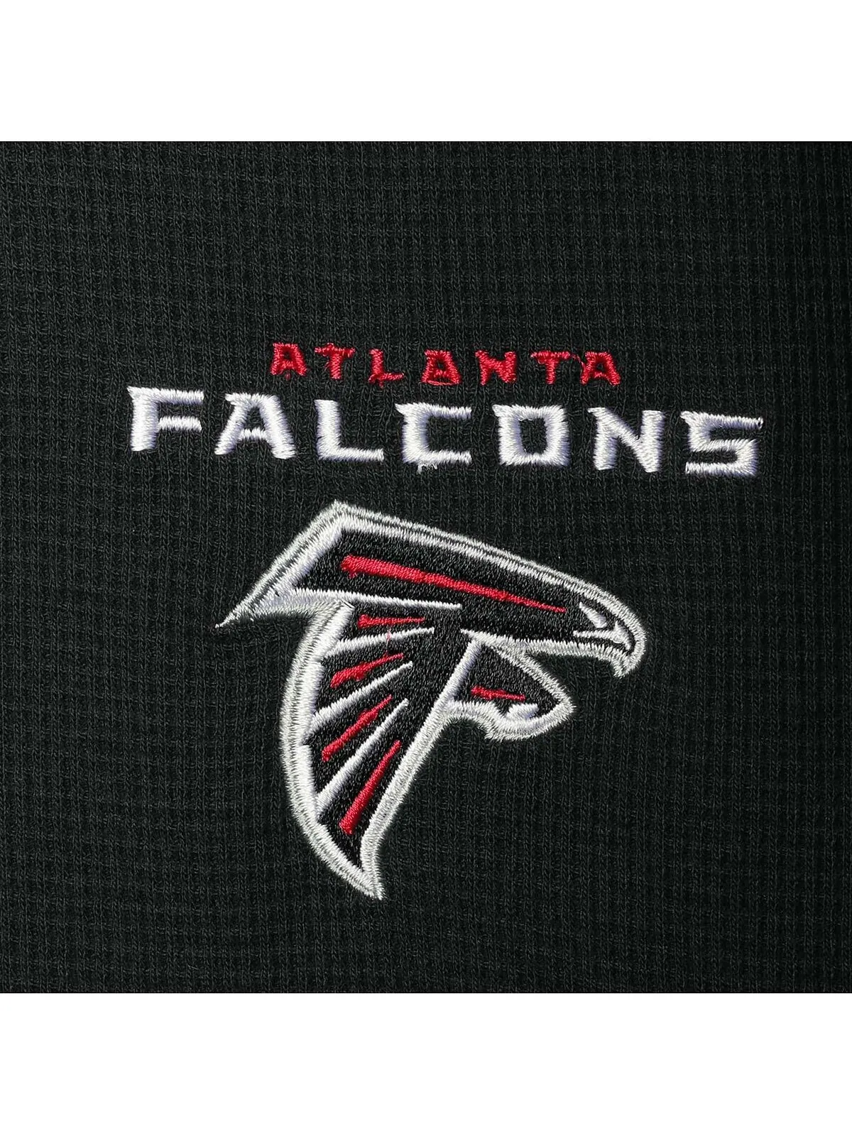Мужская черная футболка с длинным рукавом atlanta falcons maverick thermal henley Dunbrooke — изображение 2 из 4, черный