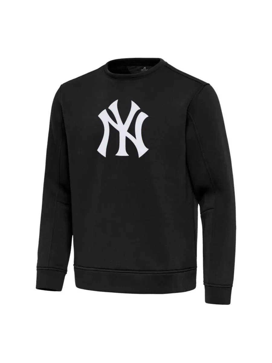 Легкий свитшот с длинным рукавом New York Yankees Relevant Lightweight Pullover Antigua — изображение 2 из 3, черный