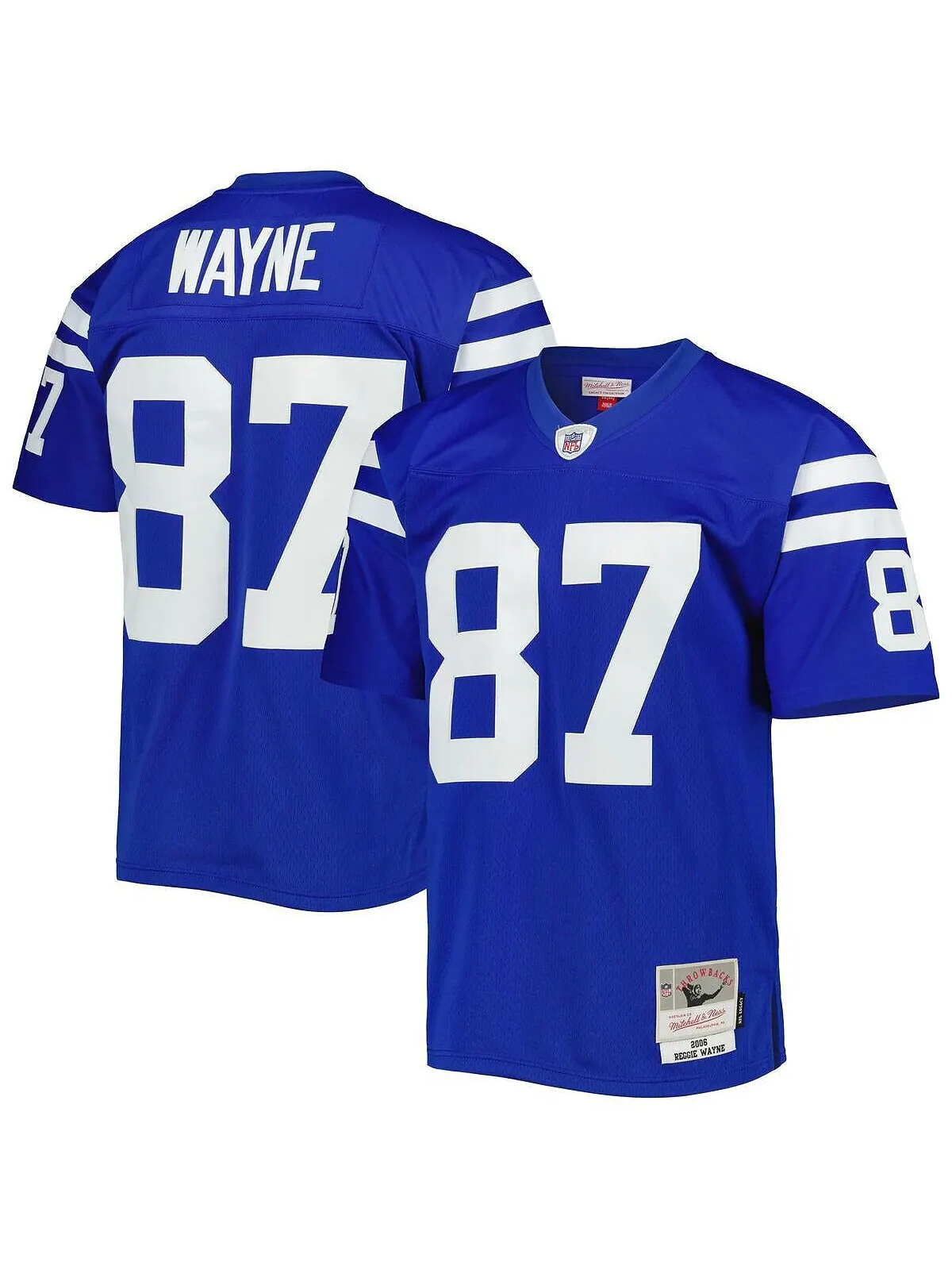 Мужская копия джерси reggie wayne royal indianapolis colts 2006 legacy Mitchell & Ness — изображение 1 из 3, королевский