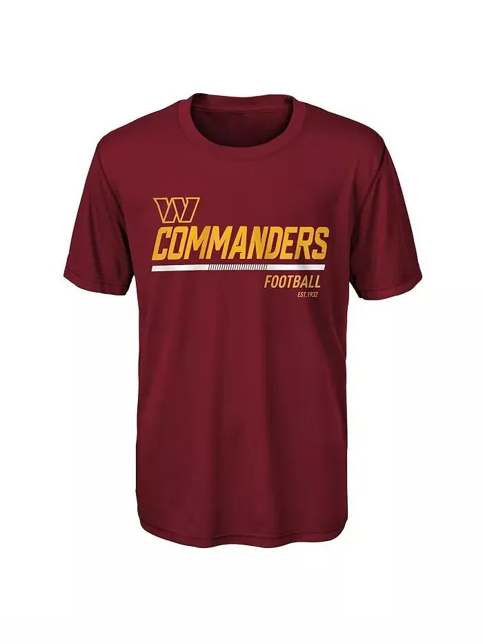Бордовая футболка Big Boys Washington Commanders Engaged Outerstuff — изображение 1 из 1