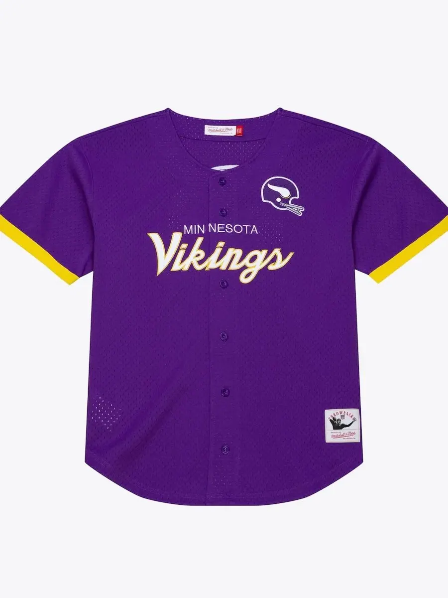 Футболка Mitchell & Ness с принтом — изображение 1 из 5, фиолетовый