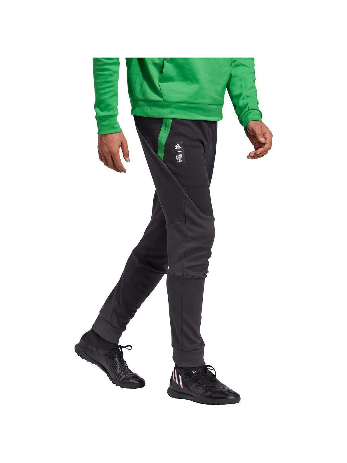 Мужские черные дорожные брюки Player 2023 Austin FC Club adidas