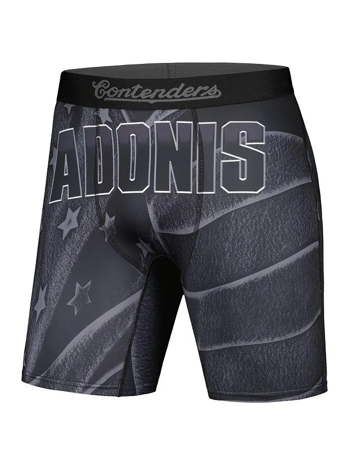 Мужские боксеры с флагом Creed III Adonis Black Creed III Contenders Clothing — изображение 2 из 3, черный
