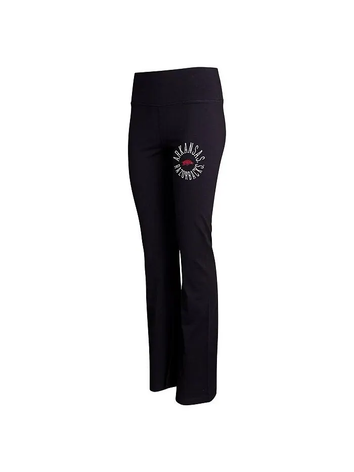 Женские черные расклешенные леггинсы Arkansas Razorbacks Enclave Tri-Blend Concepts Sport — изображение 1 из 1, черный