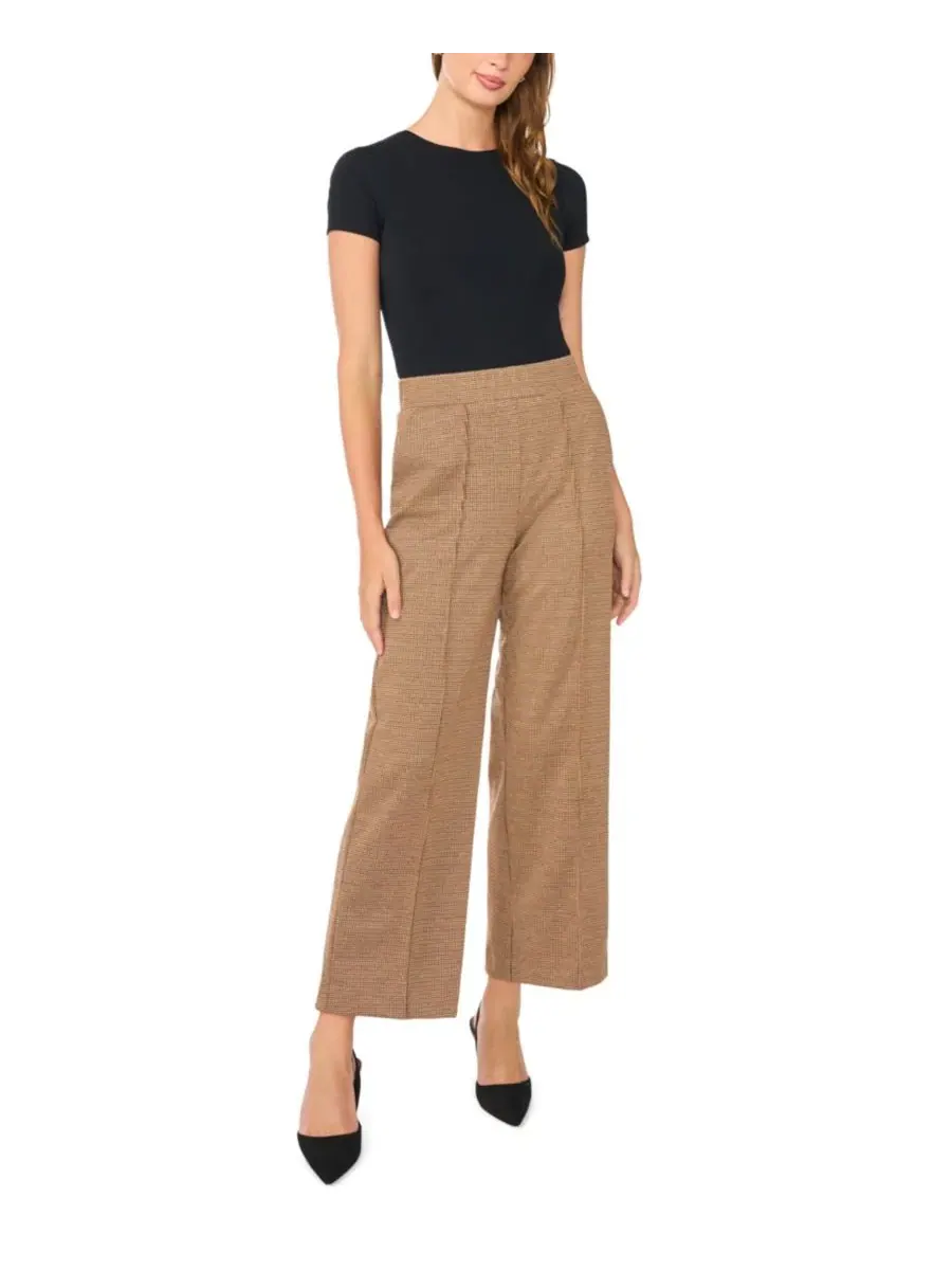 Женские брюки с защипами и высокой посадкой Wide-Leg Vince Camuto, Fall Camel — изображение 2 из 5