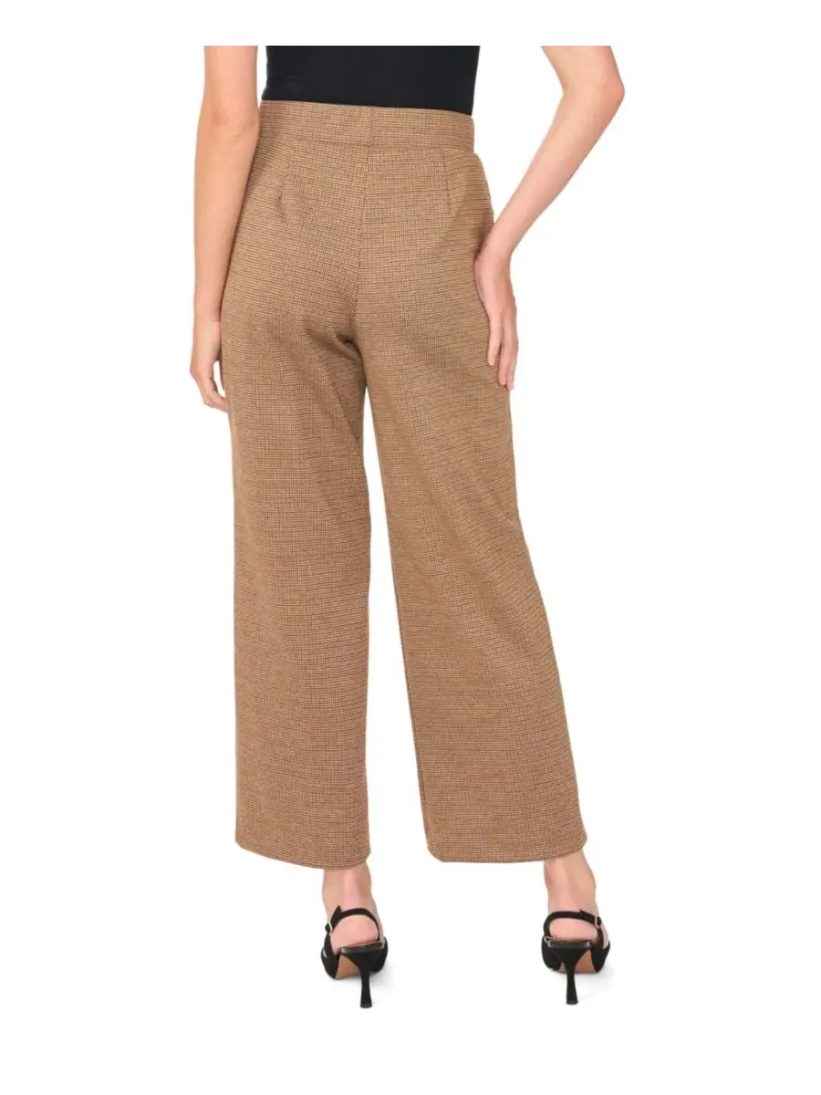 Женские брюки с защипами и высокой посадкой Wide-Leg Vince Camuto, Fall Camel — изображение 4 из 5