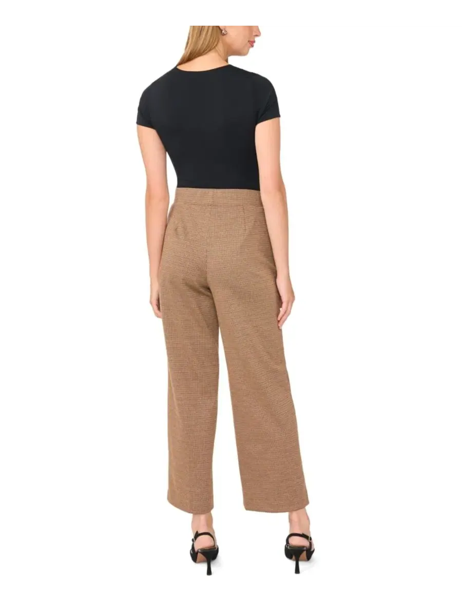 Женские брюки с защипами и высокой посадкой Wide-Leg Vince Camuto, Fall Camel — изображение 5 из 5