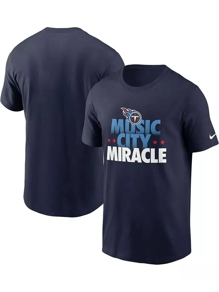 Мужская темно-синяя футболка Tennessee Titans Hometown Collection Music City Nike — изображение 1 из 3