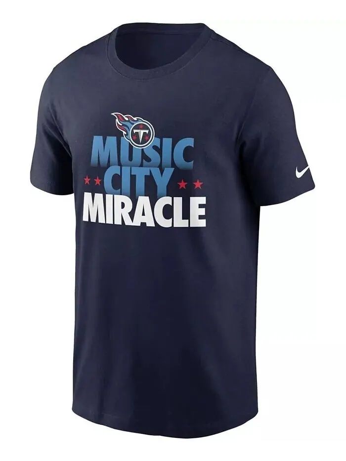 Мужская темно-синяя футболка Tennessee Titans Hometown Collection Music City Nike — изображение 2 из 3