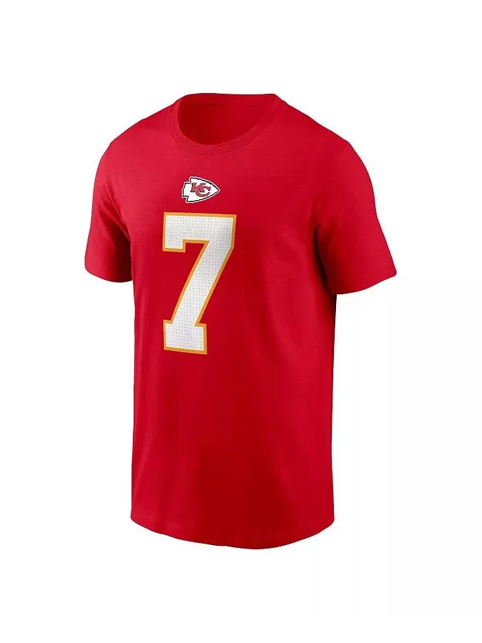 Мужская футболка Harrison Butker Red Kansas City Chiefs с именем и номером Nike — изображение 2 из 3