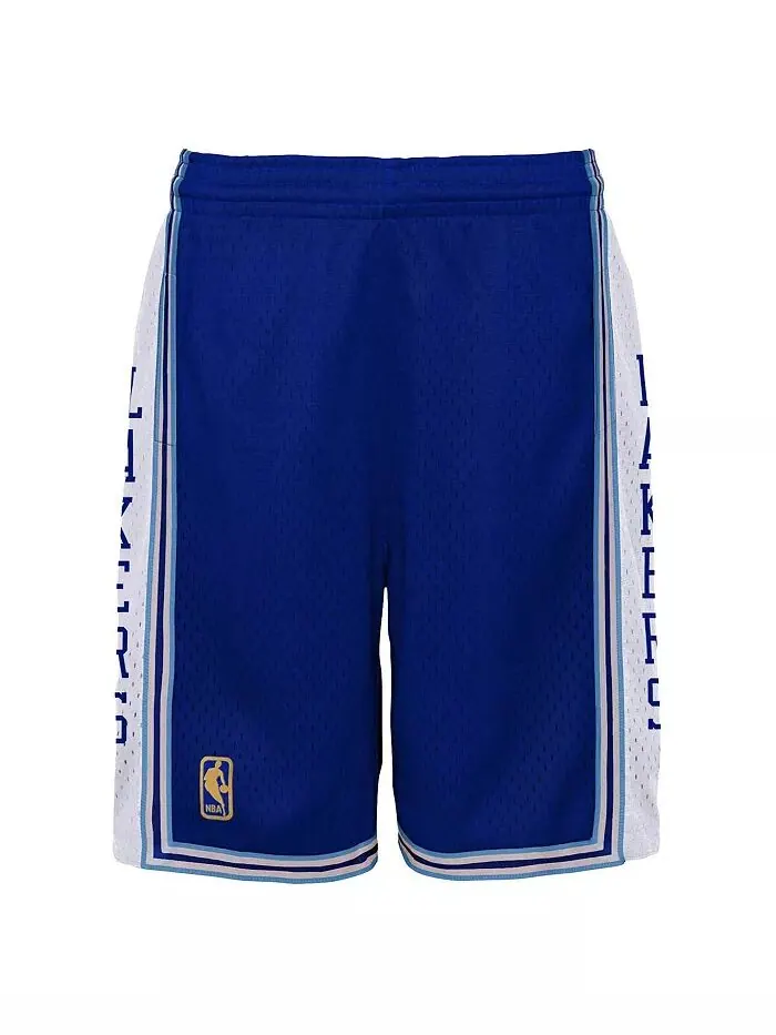 Шорты Swingman от Big Boys Royal Los Angeles Lakers Hardwood Classics Mitchell & Ness — изображение 3 из 4