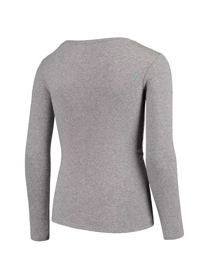 Футболка с длинным рукавом и штаны Big Boys Heathered Gray Clemson Tigers для сна Outerstuff — изображение 2 из 4