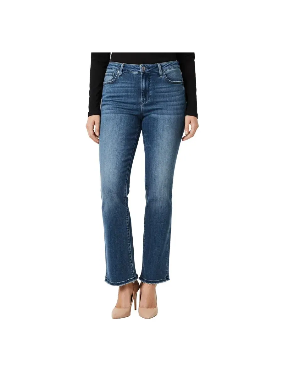 Джинсы женские с высокой посадкой, клеш, бренд SLINK Jeans, Calantha — без цвета
