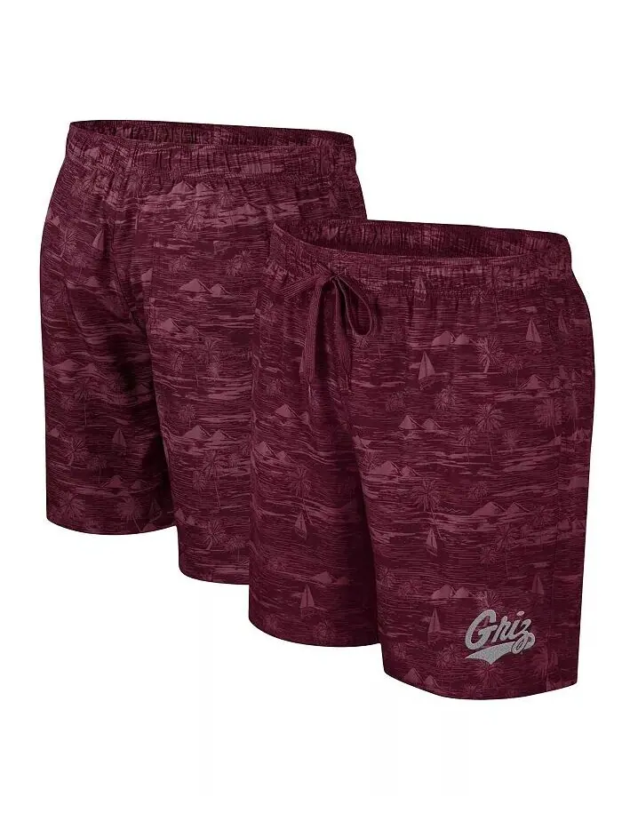 Мужские шорты для плавания Maroon Montana Grizzlies Ozark Colosseum — изображение 1 из 3