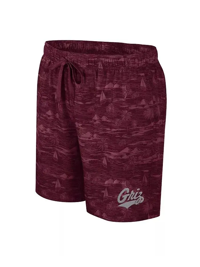 Мужские шорты для плавания Maroon Montana Grizzlies Ozark Colosseum — изображение 2 из 3