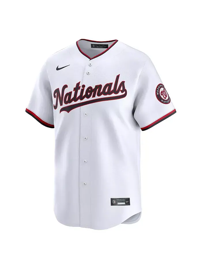 Мужская белая лимитированная игровая футболка Stephen Strasburg Washington Nationals Nike — изображение 3 из 3