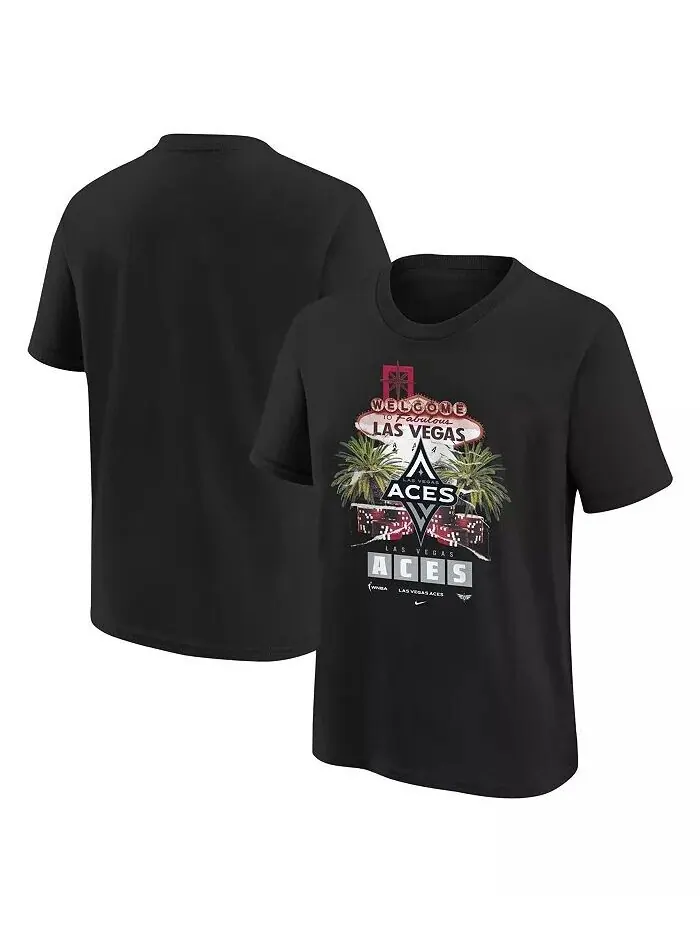Футболка Black Las Vegas Aces Original Content Max90 для больших мальчиков и девочек Nike — изображение 1 из 3