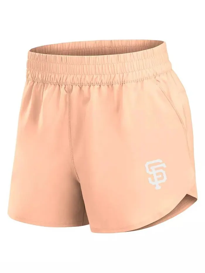 Женские оранжевые шорты San Francisco Giants Studio Woven Vibe Fanatics — изображение 3 из 3