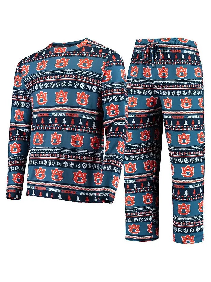 Мужской комплект из трикотажного свитера с длинным рукавом и брюк "Ugly Sweater" Auburn Tigers в — изображение 1 из 4