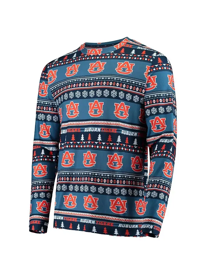 Мужской комплект из трикотажного свитера с длинным рукавом и брюк "Ugly Sweater" Auburn Tigers в — изображение 2 из 4