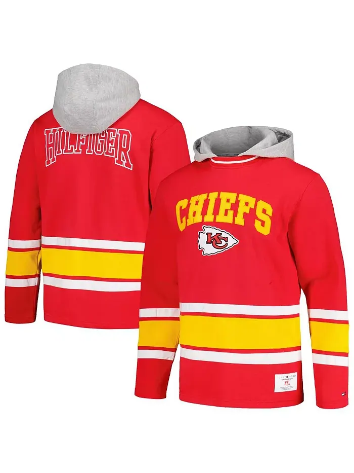 Мужская модная толстовка с капюшоном Kansas City Chiefs Ivan красного цвета Tommy Hilfiger — изображение 1 из 3