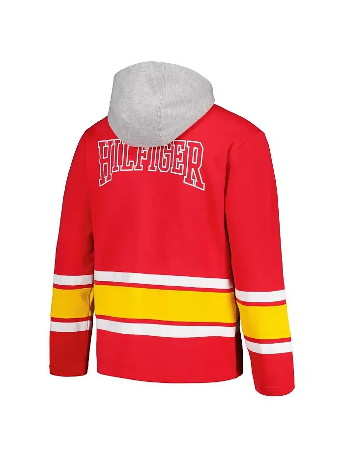 Мужская модная толстовка с капюшоном Kansas City Chiefs Ivan красного цвета Tommy Hilfiger — изображение 2 из 3