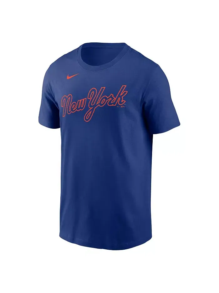 Мужская футболка Juan Soto Royal New York Mets Fuse с именем и номером Nike — изображение 3 из 3